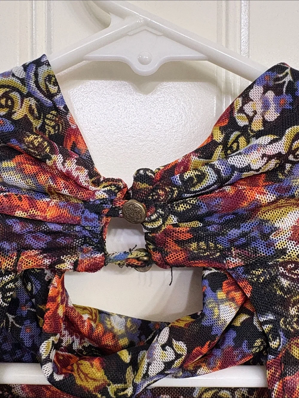 Free People‎ all dolled up floral cropped blouse Size Medium